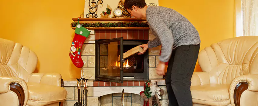 Rusted Metal Fireplace Restoration in Euclid, Ohio